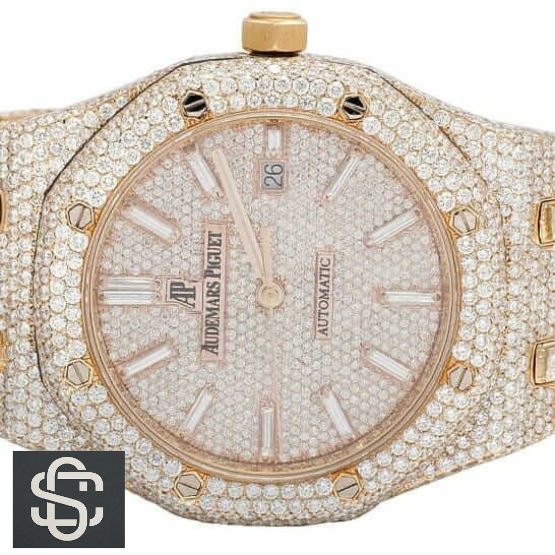 Royal Oak (Ref. 15400SR.OO.1220SR.01) “Fully Iced Out”