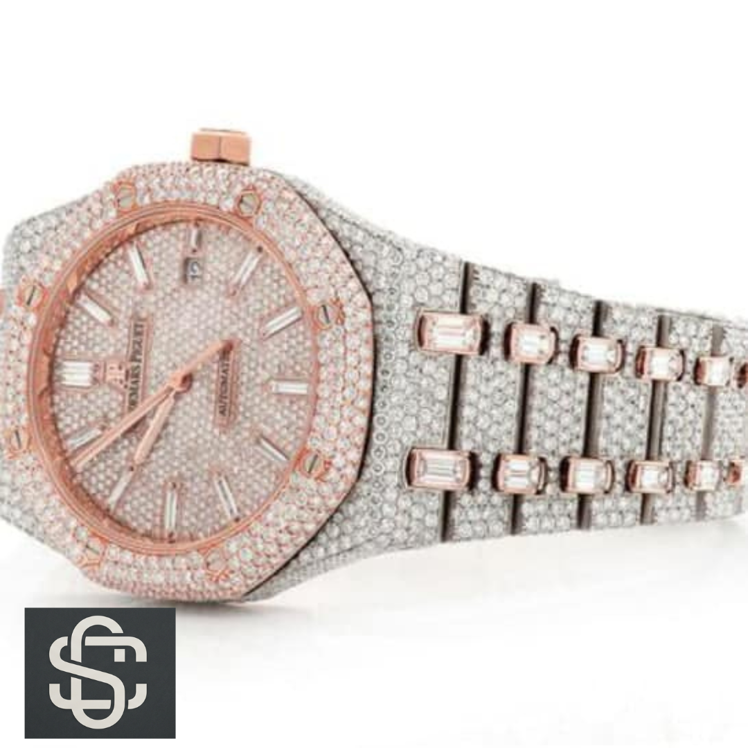 Royal Oak Iced Out Two-Tone (Ref. 15400SR.OO.1220SR.01)