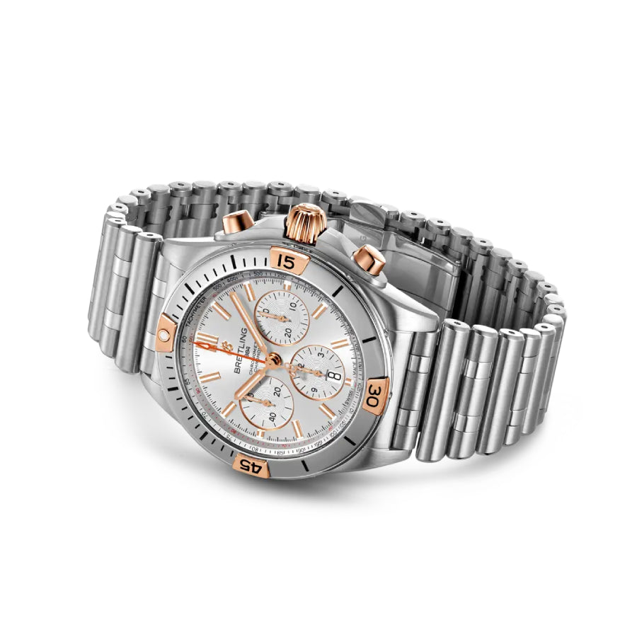 Breitling Chronomat B01 AB0134101G1A1 “White Dial Steel” Authentic Replica Edition