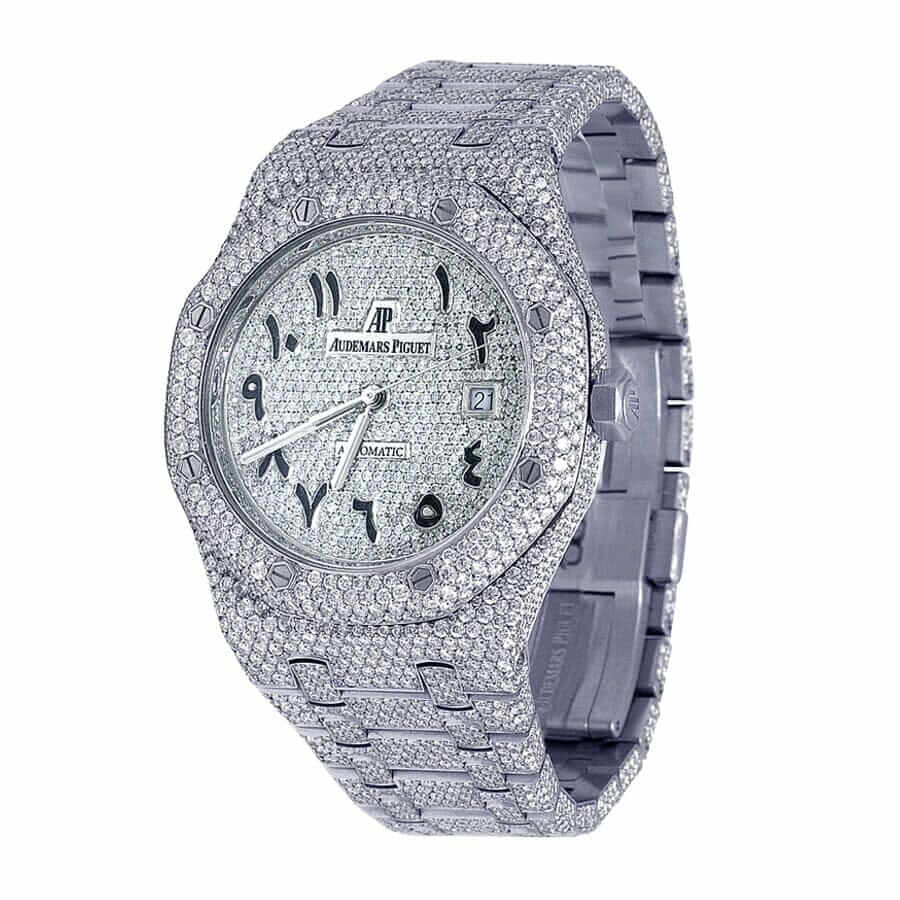Royal Oak “Iced Out” (Ref. 15400ST.OO.1220ST.02)