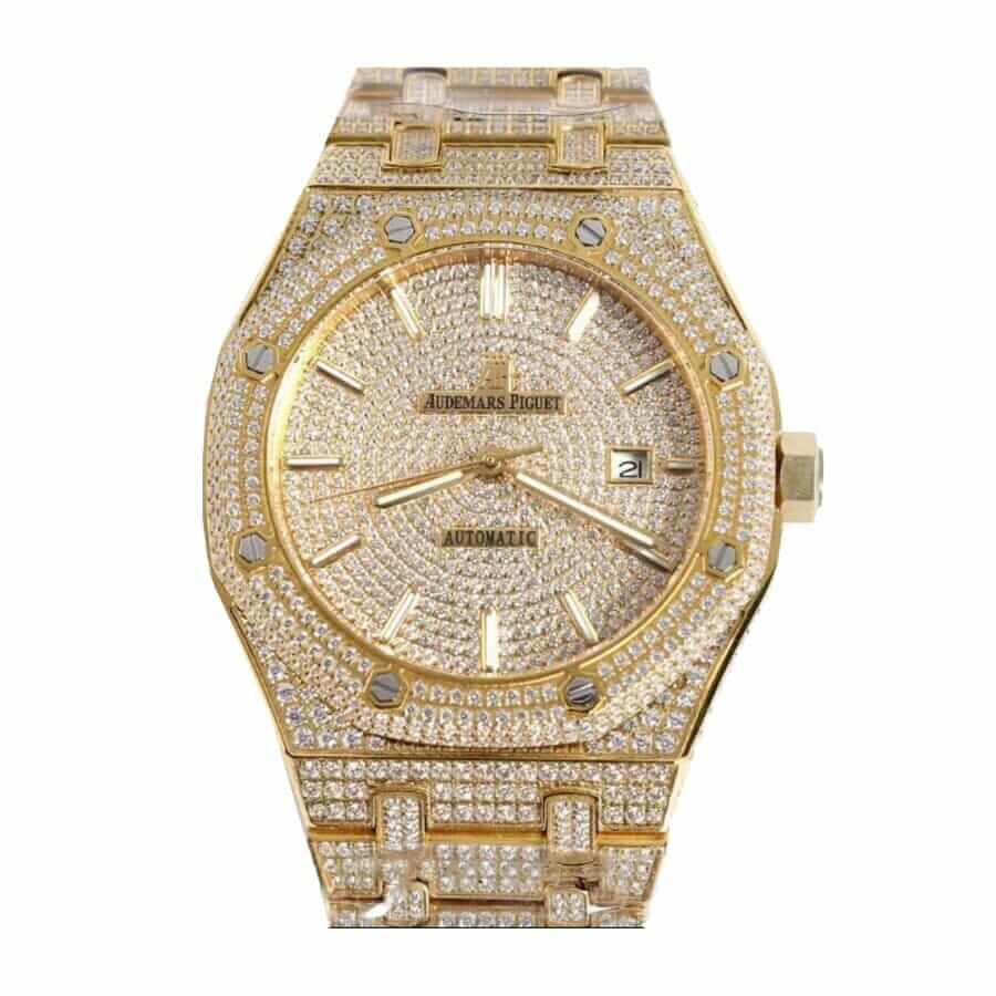 Royal Oak (Ref. 15400SR.OO.1220SR.01) “Fully Iced Out”