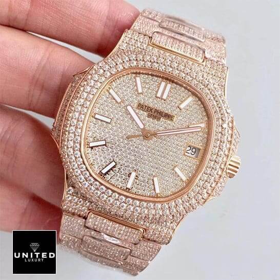 Patek Philippe Nautilus “Iced Out” 5719/10G Exceptional Replica 1:1