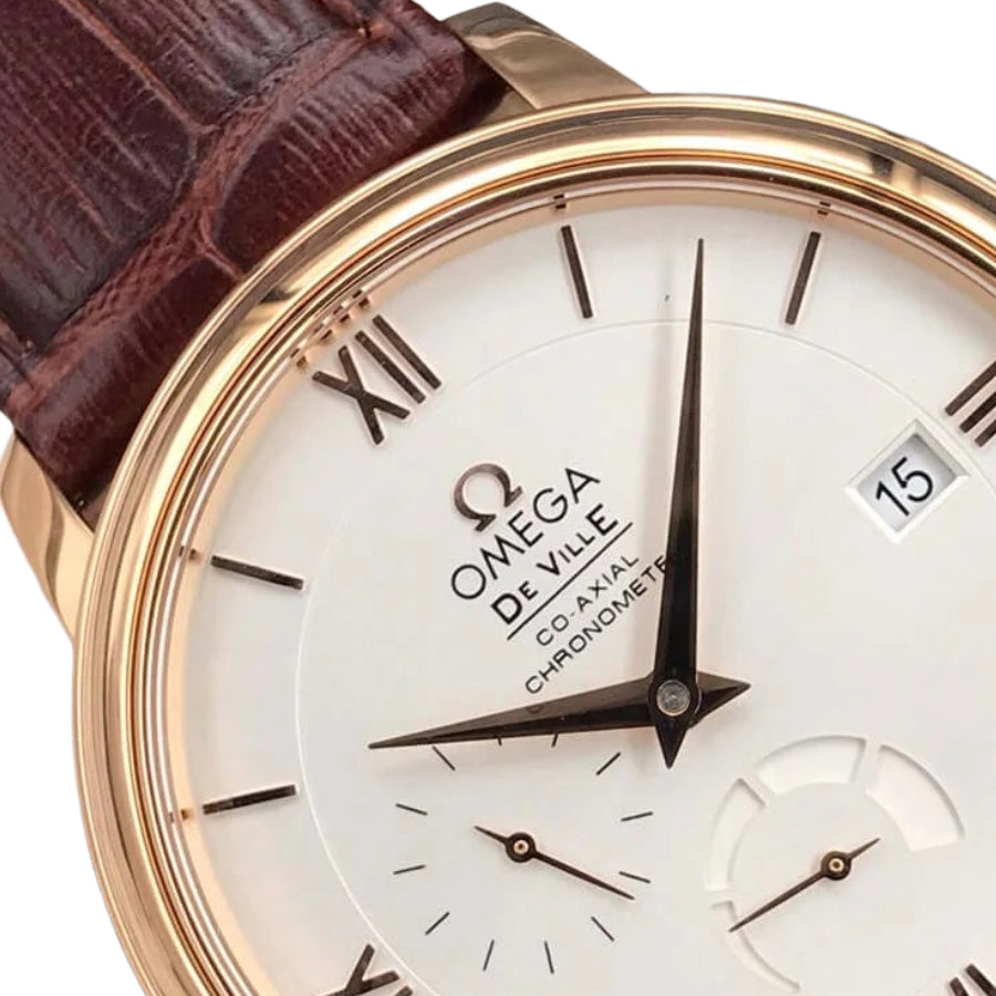 Omega De Ville Brown Leather Strap 424.53.40.21.02.001 Top Replica 1:1