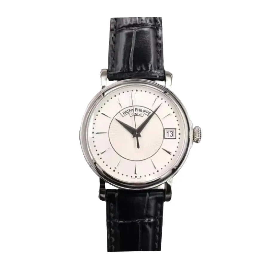 Patek Philippe Calatrava 5153G-010 “White Gold Officer’s Case” Authentic Clone 1:1