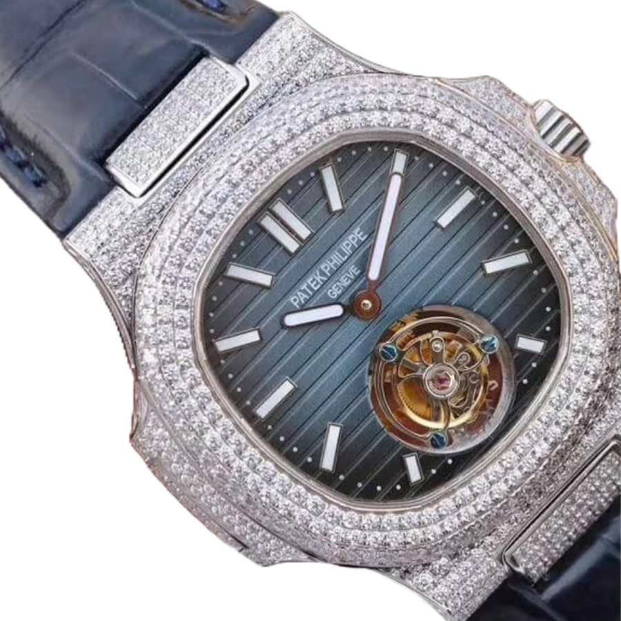 Patek Philippe Nautilus 5711 Tourbillon "Jumbo" Blue Dial Super Accurate Clone