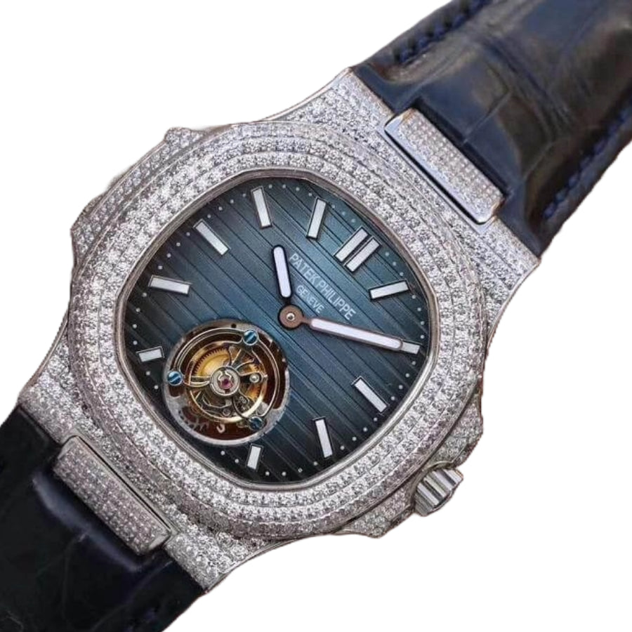 Patek Philippe Nautilus 5711 Tourbillon "Jumbo" Blue Dial Super Accurate Clone