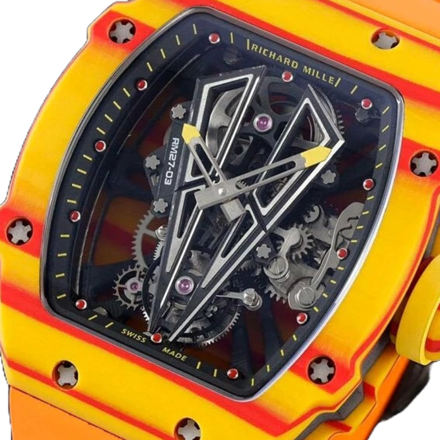 Richard Mille RM 27-03 Tourbillon "Rafael Nadal" Yellow Perfect Duplicate 1:1