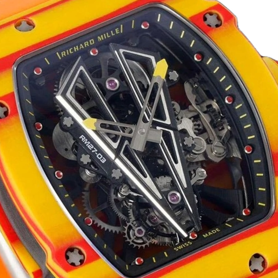 Richard Mille RM 27-03 Tourbillon "Rafael Nadal" Yellow Perfect Duplicate 1:1