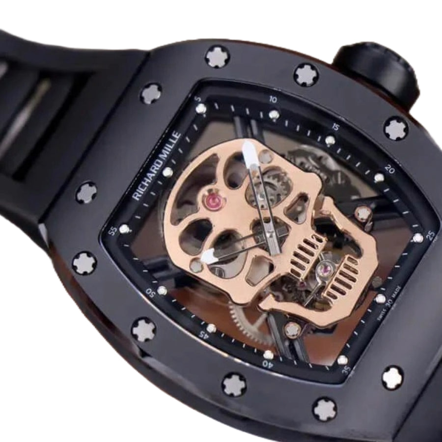 Richard Mille RM 52-01 Tourbillon "Skull" Rose Gold Luxury Clone Quality