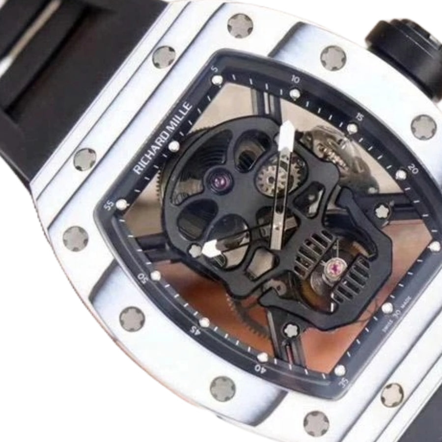 Richard Mille RM 52-01 Tourbillon “Skull” White True Replica 1:1