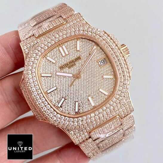 Patek Philippe Nautilus “Iced Out” 5719/10G Exceptional Replica 1:1