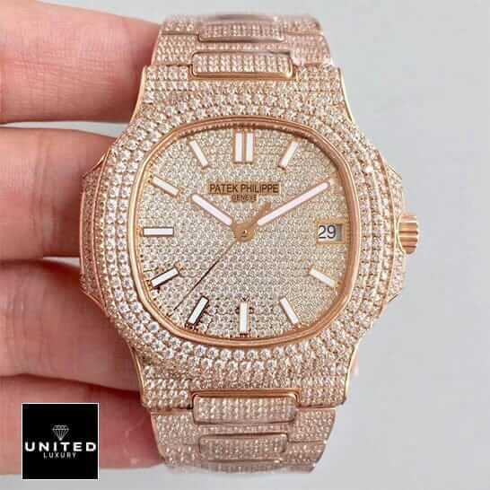 Patek Philippe Nautilus “Iced Out” 5719/10G Exceptional Replica 1:1